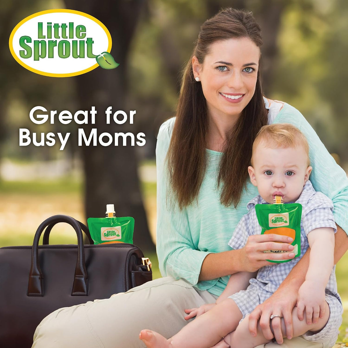 Disposable Baby Food Pouches (24ct) - Make Your Own 6 Ounce Squeezies - Works with all Fill Stations including Infantino