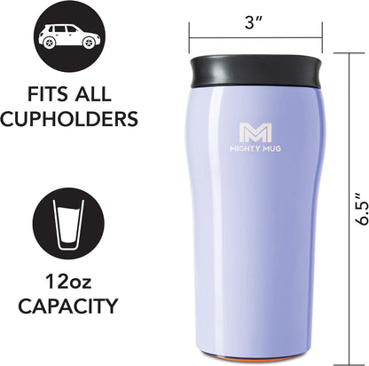 The Untippable Mug | Grips When Hit, Lifts for Sips | Insulated Stainless Steel Tumbler | Cupholder Friendly | Gifts for Women Men All | Leakproof | 4 Hours Hot/ 24 Cold | 12oz Black