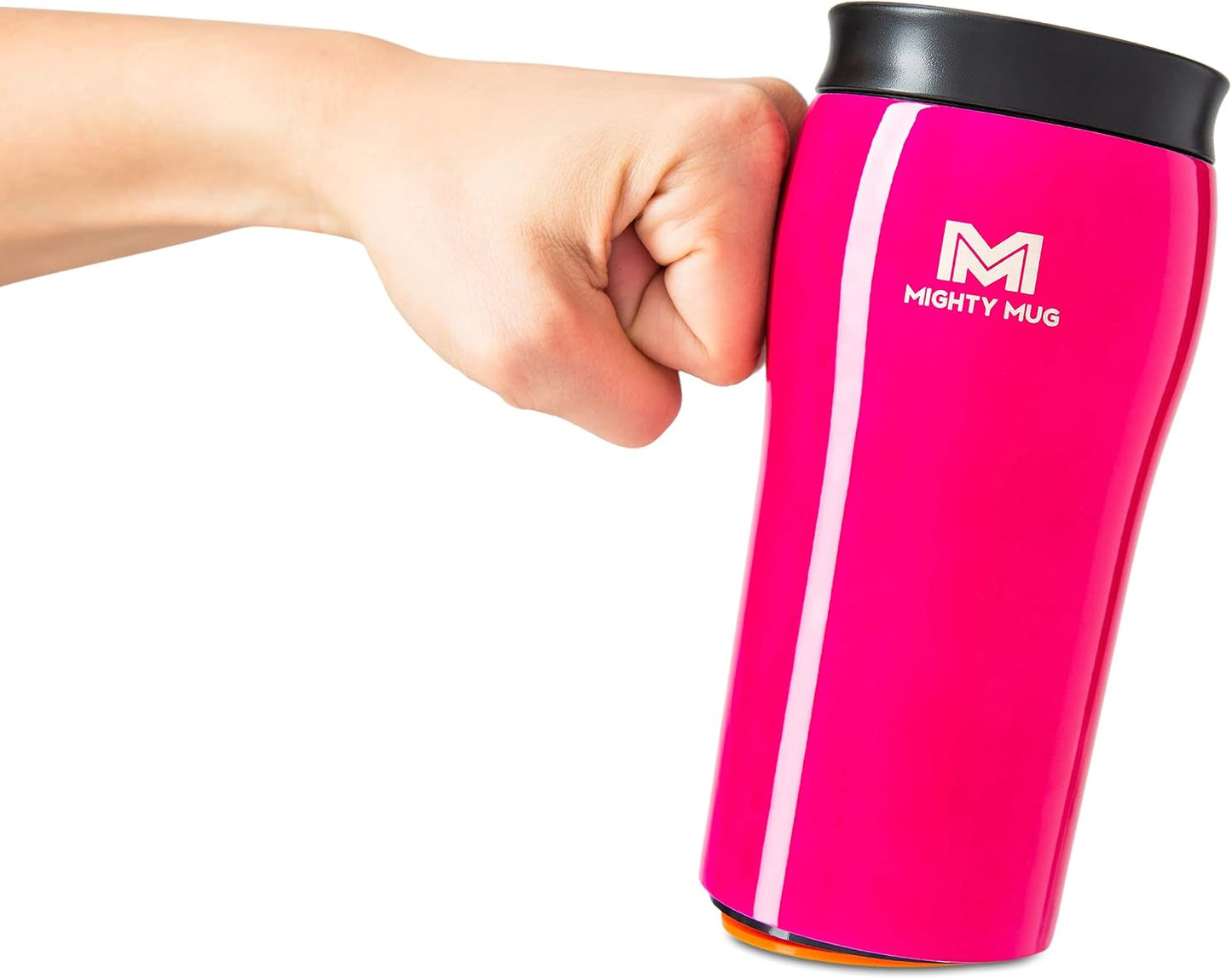 The Untippable Mug | Grips When Hit, Lifts for Sips | Insulated Stainless Steel Tumbler | Cupholder Friendly | Gifts for Women Men All | Leakproof | 4 Hours Hot/ 24 Cold | 12oz Black