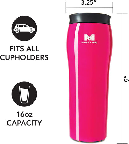 The Untippable Mug | Grips When Hit, Lifts for Sips | Insulated Stainless Steel Tumbler | Cupholder Friendly | Gifts for Women Men All | Leakproof | 4 Hours Hot/ 24 Cold | 12oz Black