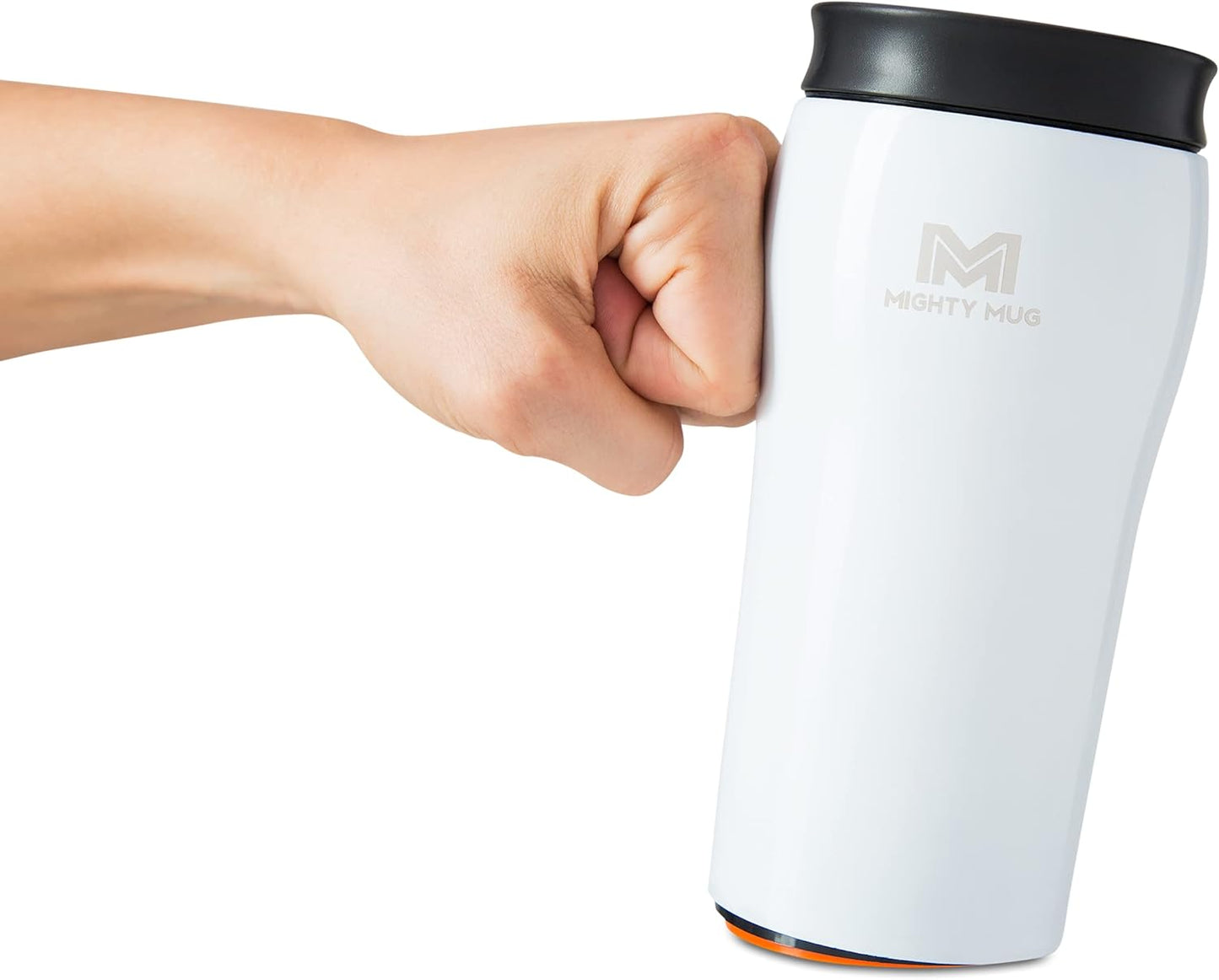 The Untippable Mug | Grips When Hit, Lifts for Sips | Insulated Stainless Steel Tumbler | Cupholder Friendly | Gifts for Women Men All | Leakproof | 4 Hours Hot/ 24 Cold | 12oz Black