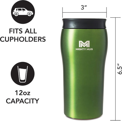 The Untippable Mug | Grips When Hit, Lifts for Sips | Insulated Stainless Steel Tumbler | Cupholder Friendly | Gifts for Women Men All | Leakproof | 4 Hours Hot/ 24 Cold | 12oz Black