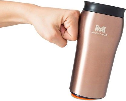 The Untippable Mug | Grips When Hit, Lifts for Sips | Insulated Stainless Steel Tumbler | Cupholder Friendly | Gifts for Women Men All | Leakproof | 4 Hours Hot/ 24 Cold | 12oz Black