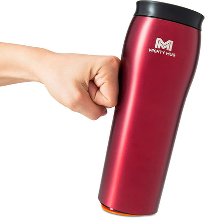 The Untippable Mug | Grips When Hit, Lifts for Sips | Insulated Stainless Steel Tumbler | Cupholder Friendly | Gifts for Women Men All | Leakproof | 4 Hours Hot/ 24 Cold | 12oz Black
