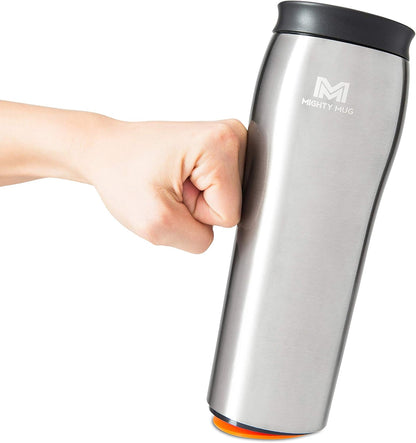 The Untippable Mug | Grips When Hit, Lifts for Sips | Insulated Stainless Steel Tumbler | Cupholder Friendly | Gifts for Women Men All | Leakproof | 4 Hours Hot/ 24 Cold | 12oz Black