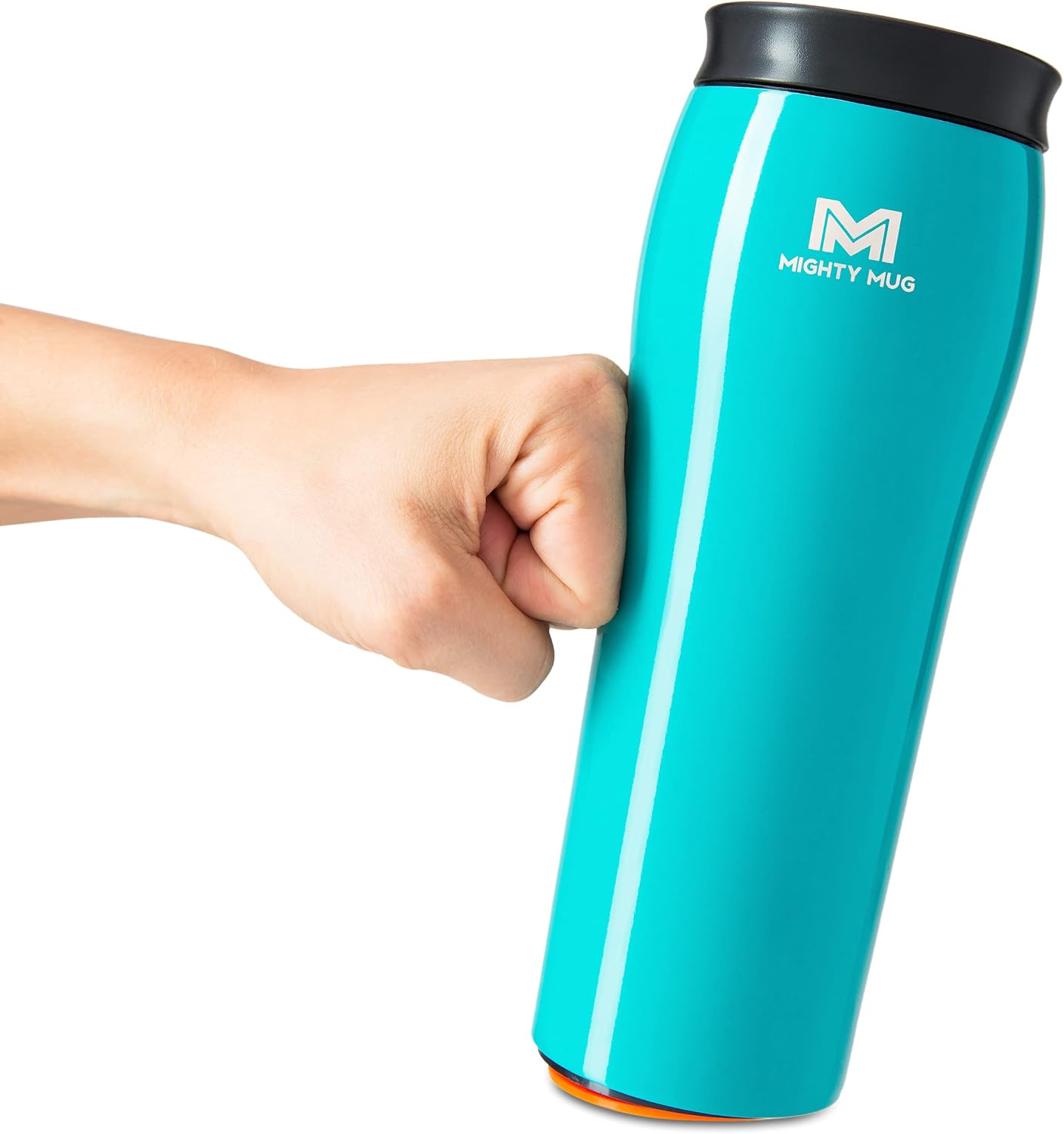 The Untippable Mug | Grips When Hit, Lifts for Sips | Insulated Stainless Steel Tumbler | Cupholder Friendly | Gifts for Women Men All | Leakproof | 4 Hours Hot/ 24 Cold | 12oz Black