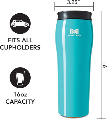 The Untippable Mug | Grips When Hit, Lifts for Sips | Insulated Stainless Steel Tumbler | Cupholder Friendly | Gifts for Women Men All | Leakproof | 4 Hours Hot/ 24 Cold | 12oz Black