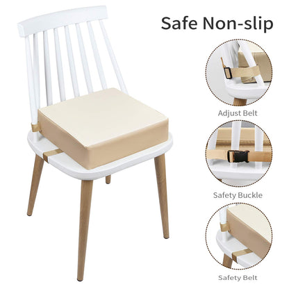 Toddler Booster Seat for Kitchen Chair, Waterproof PU Chair Cushion