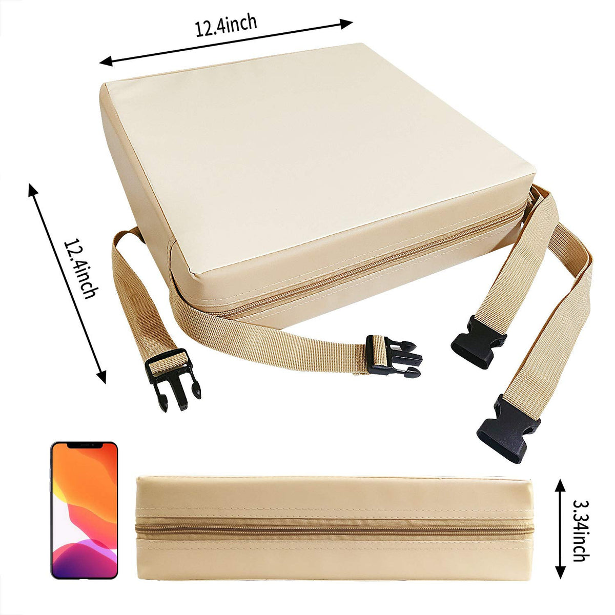 Toddler Booster Seat for Kitchen Chair, Waterproof PU Chair Cushion