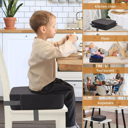 Toddler Booster Seat for Kitchen Chair, Waterproof PU Chair Cushion