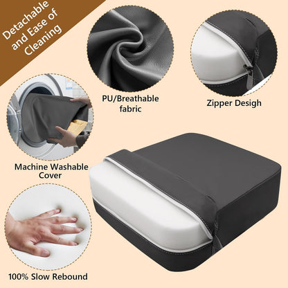 Toddler Booster Seat for Kitchen Chair, Waterproof PU Chair Cushion