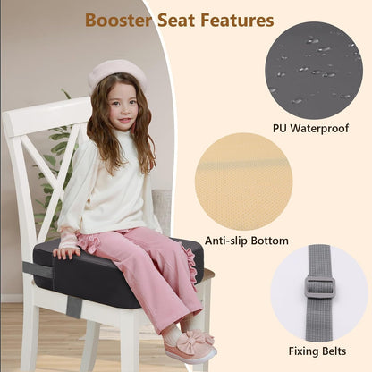 Toddler Booster Seat for Kitchen Chair, Waterproof PU Chair Cushion