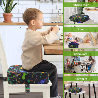 Toddler Booster Seat for Kitchen Chair, Waterproof PU Chair Cushion