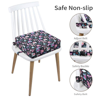 Toddler Booster Seat for Kitchen Chair, Waterproof PU Chair Cushion