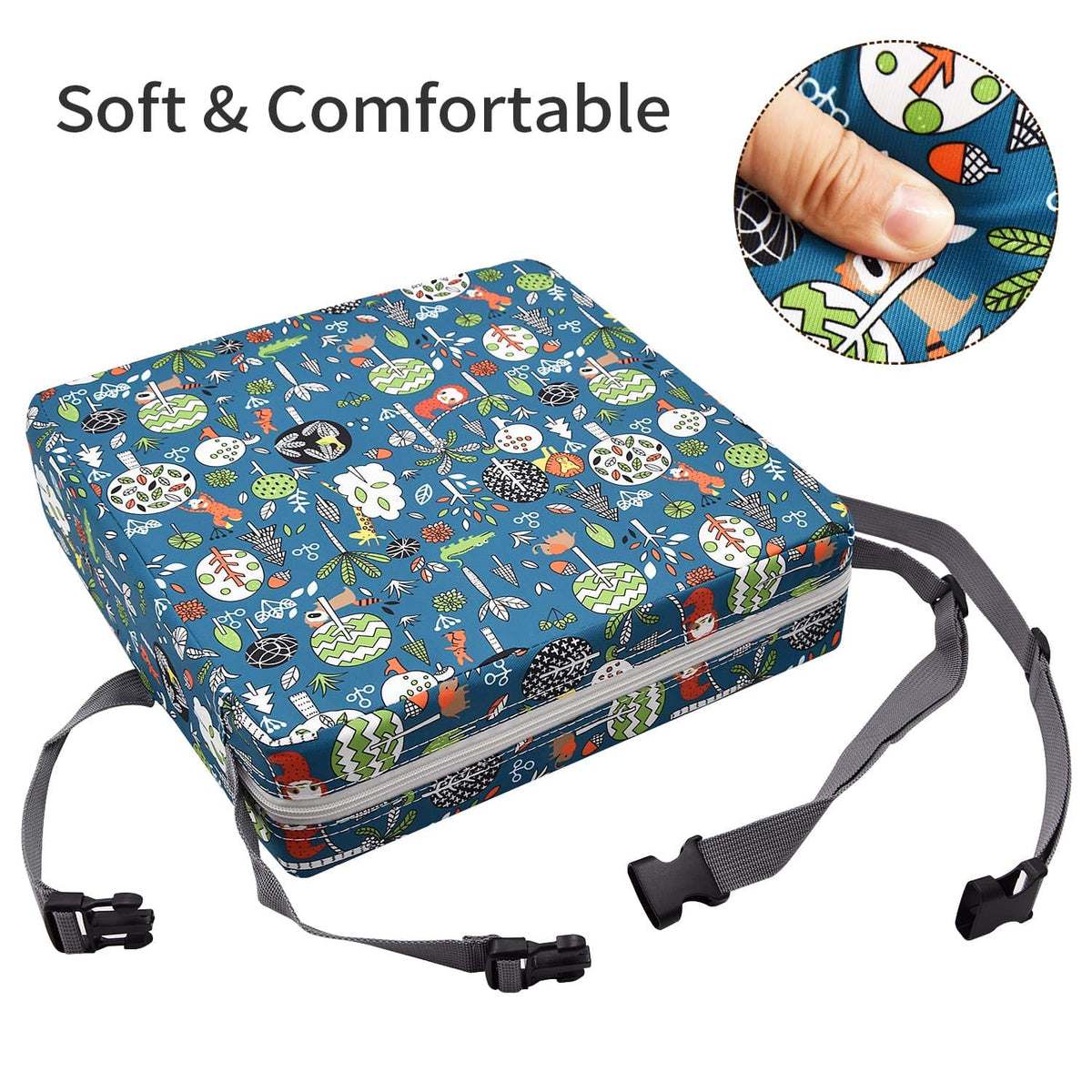 Toddler Booster Seat for Kitchen Chair, Waterproof PU Chair Cushion
