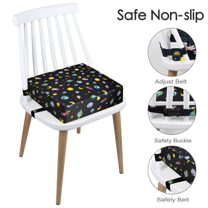 Toddler Booster Seat for Kitchen Chair, Waterproof PU Chair Cushion