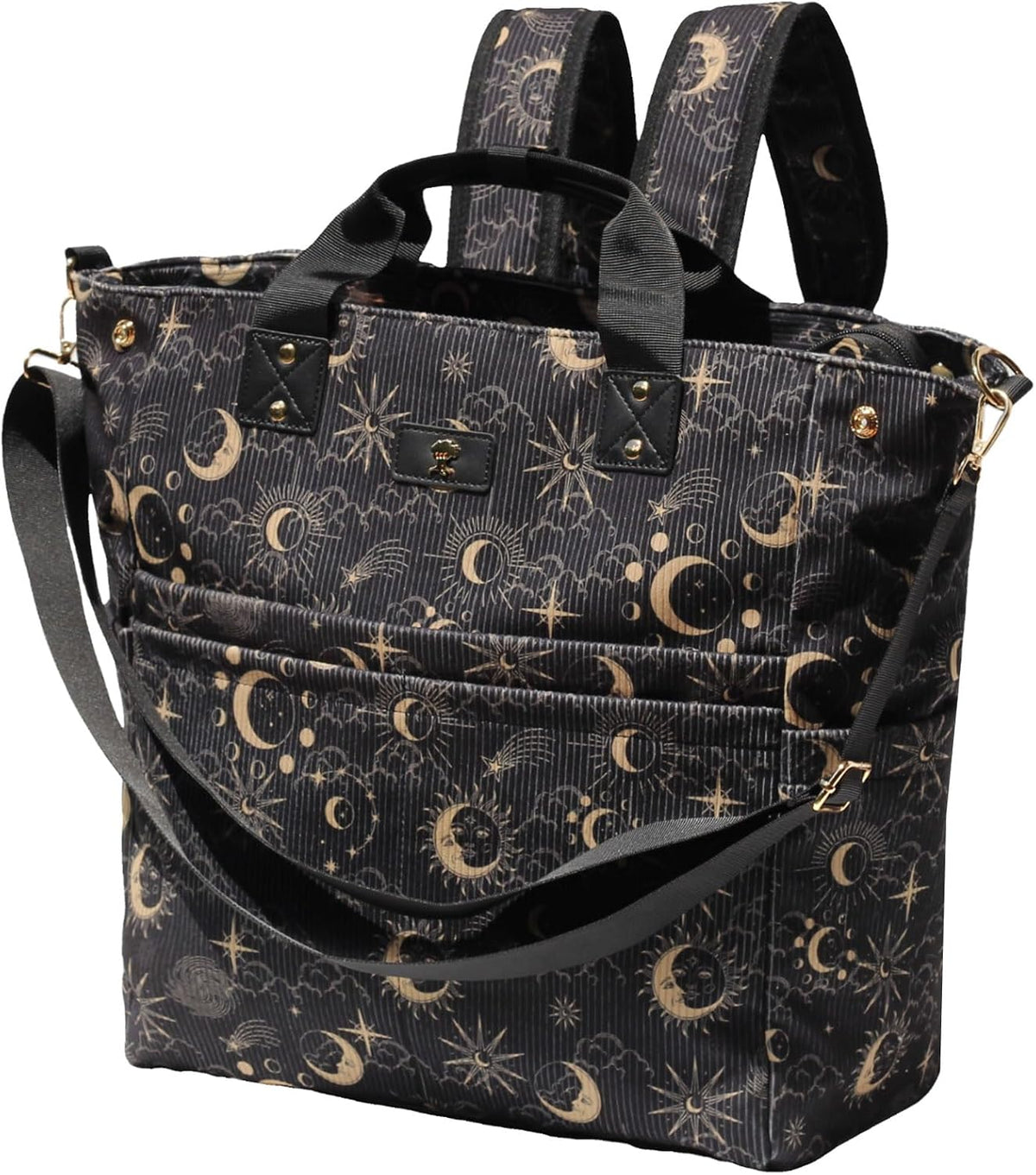 Diaper Backpack Totepack Crossbody 3 in 1 Laptop Tote with Insulated Pocket