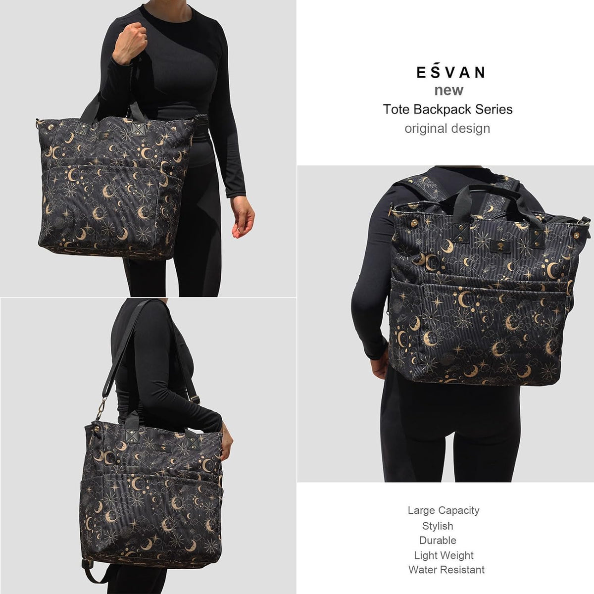 Diaper Backpack Totepack Crossbody 3 in 1 Laptop Tote with Insulated Pocket