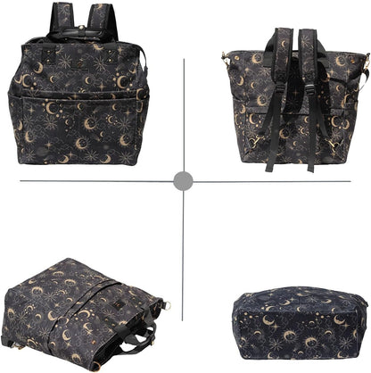 Diaper Backpack Totepack Crossbody 3 in 1 Laptop Tote with Insulated Pocket
