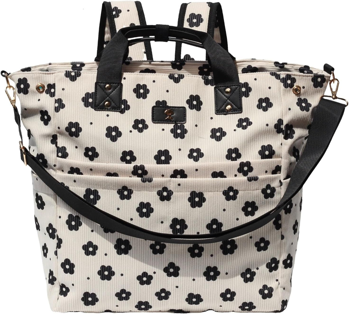 Diaper Backpack Totepack Crossbody 3 in 1 Laptop Tote with Insulated Pocket