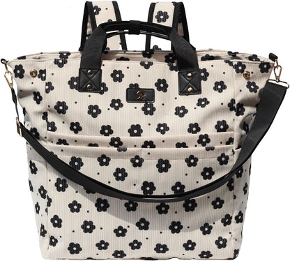 Diaper Backpack Totepack Crossbody 3 in 1 Laptop Tote with Insulated Pocket