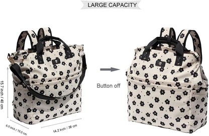 Diaper Backpack Totepack Crossbody 3 in 1 Laptop Tote with Insulated Pocket