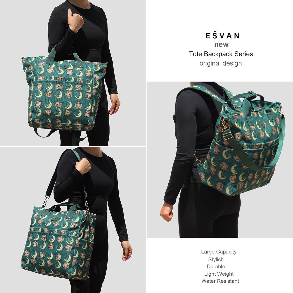 Diaper Backpack Totepack Crossbody 3 in 1 Laptop Tote with Insulated Pocket