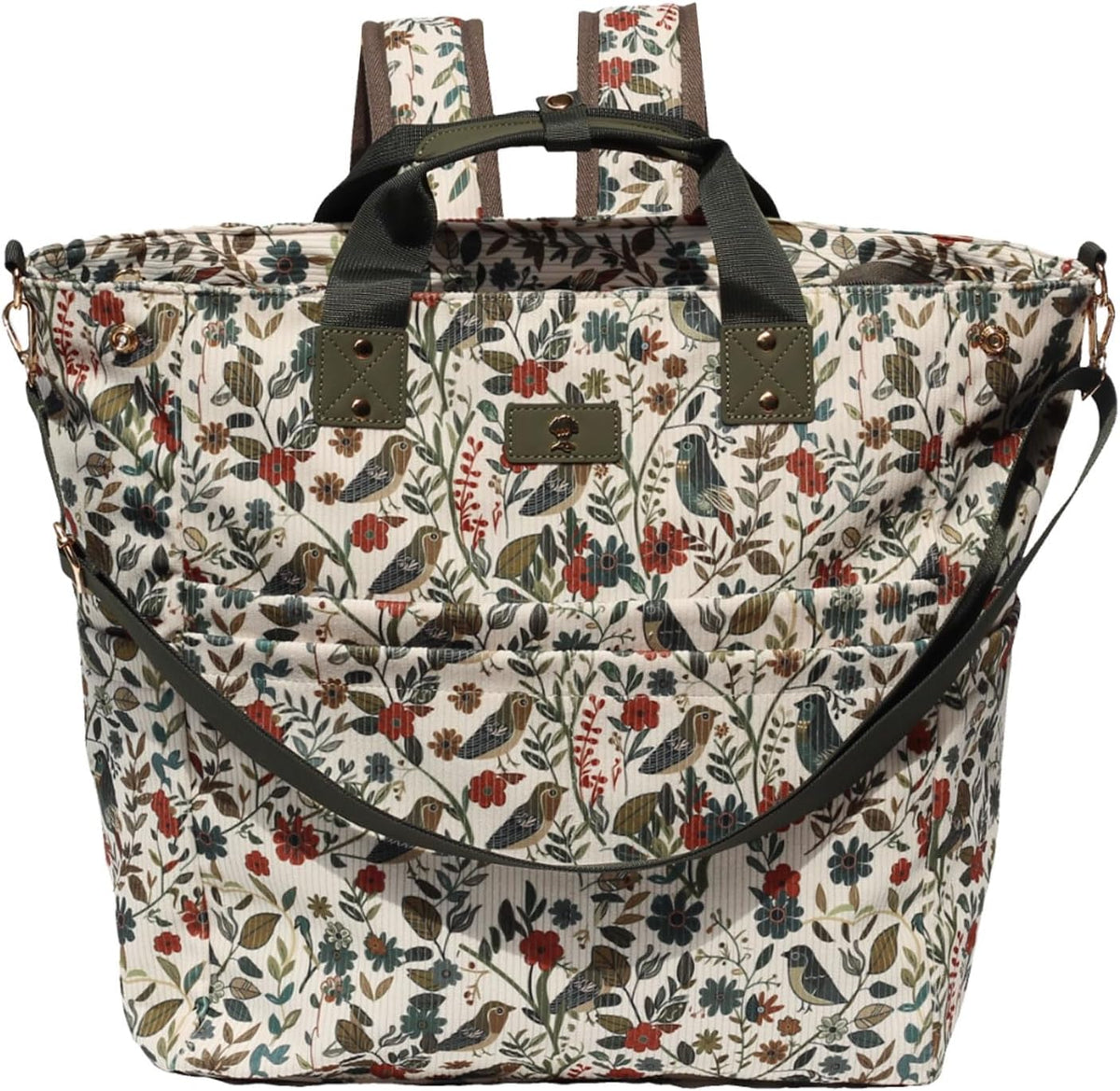 Diaper Backpack Totepack Crossbody 3 in 1 Laptop Tote with Insulated Pocket