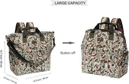 Diaper Backpack Totepack Crossbody 3 in 1 Laptop Tote with Insulated Pocket