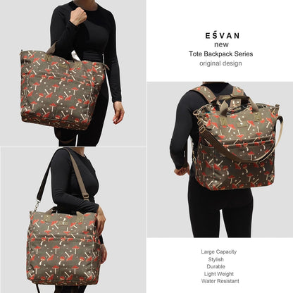 Diaper Backpack Totepack Crossbody 3 in 1 Laptop Tote with Insulated Pocket