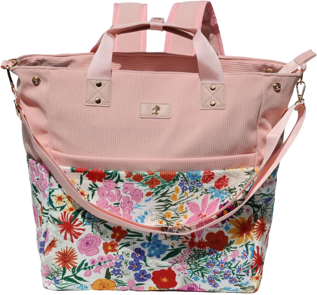 Diaper Backpack Totepack Crossbody 3 in 1 Laptop Tote with Insulated Pocket