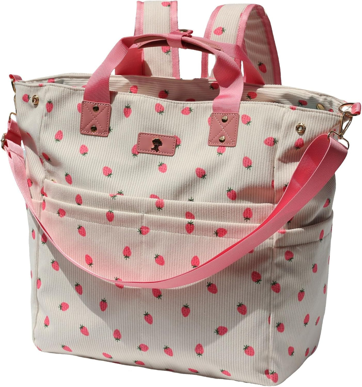 Diaper Backpack Totepack Crossbody 3 in 1 Laptop Tote with Insulated Pocket