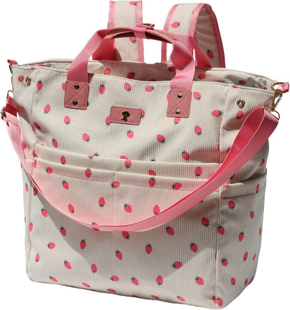 Diaper Backpack Totepack Crossbody 3 in 1 Laptop Tote with Insulated Pocket