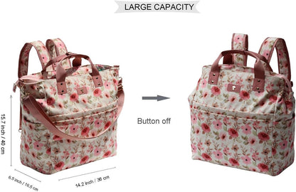 Diaper Backpack Totepack Crossbody 3 in 1 Laptop Tote with Insulated Pocket