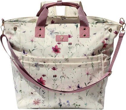 Diaper Backpack Totepack Crossbody 3 in 1 Laptop Tote with Insulated Pocket