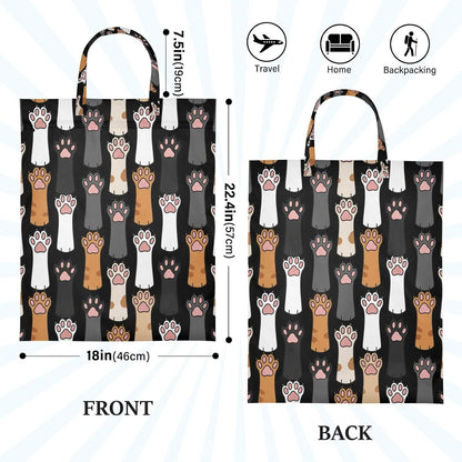 Cats Paws Waterproof Travel Laundry Bag Easy Care 2 Count