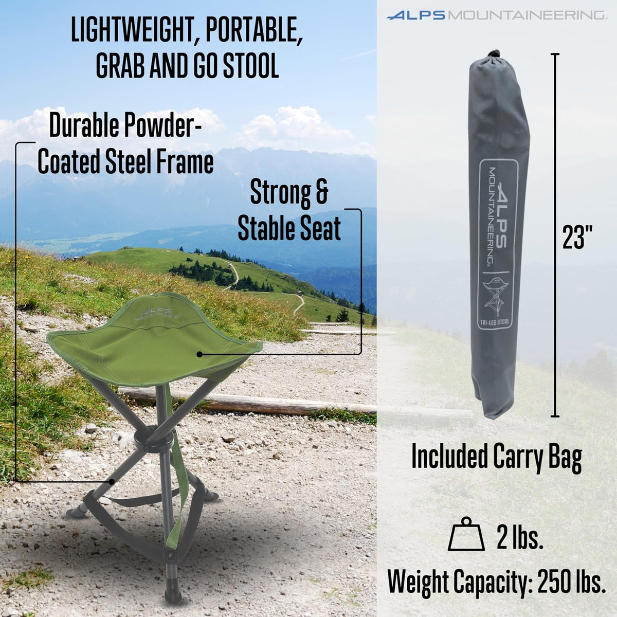 Tri-Leg Stool - Deep Sea, New