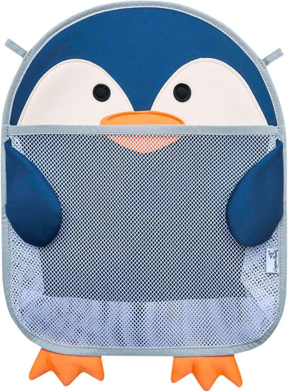 Oceana Extra-Large Mesh Bath Toy Holder with Suction Cups: Quick-Dry Bath Toy Storage Net for Bathtub, Pebbles