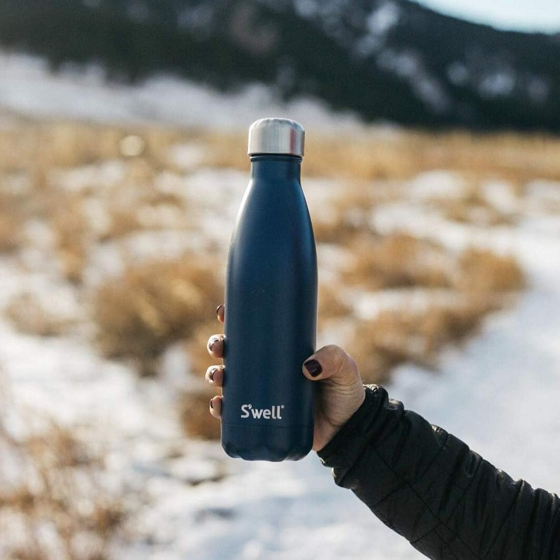 Stainless Steel Water Bottle, 25oz, Azurite, Triple Layered Vacuum Insulated Containers Keeps Drinks Cold for 48 Hours and Hot for 24, BPA Free, Perfect for On the Go