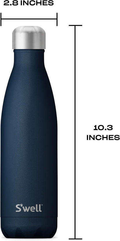 Stainless Steel Water Bottle, 25oz, Azurite, Triple Layered Vacuum Insulated Containers Keeps Drinks Cold for 48 Hours and Hot for 24, BPA Free, Perfect for On the Go