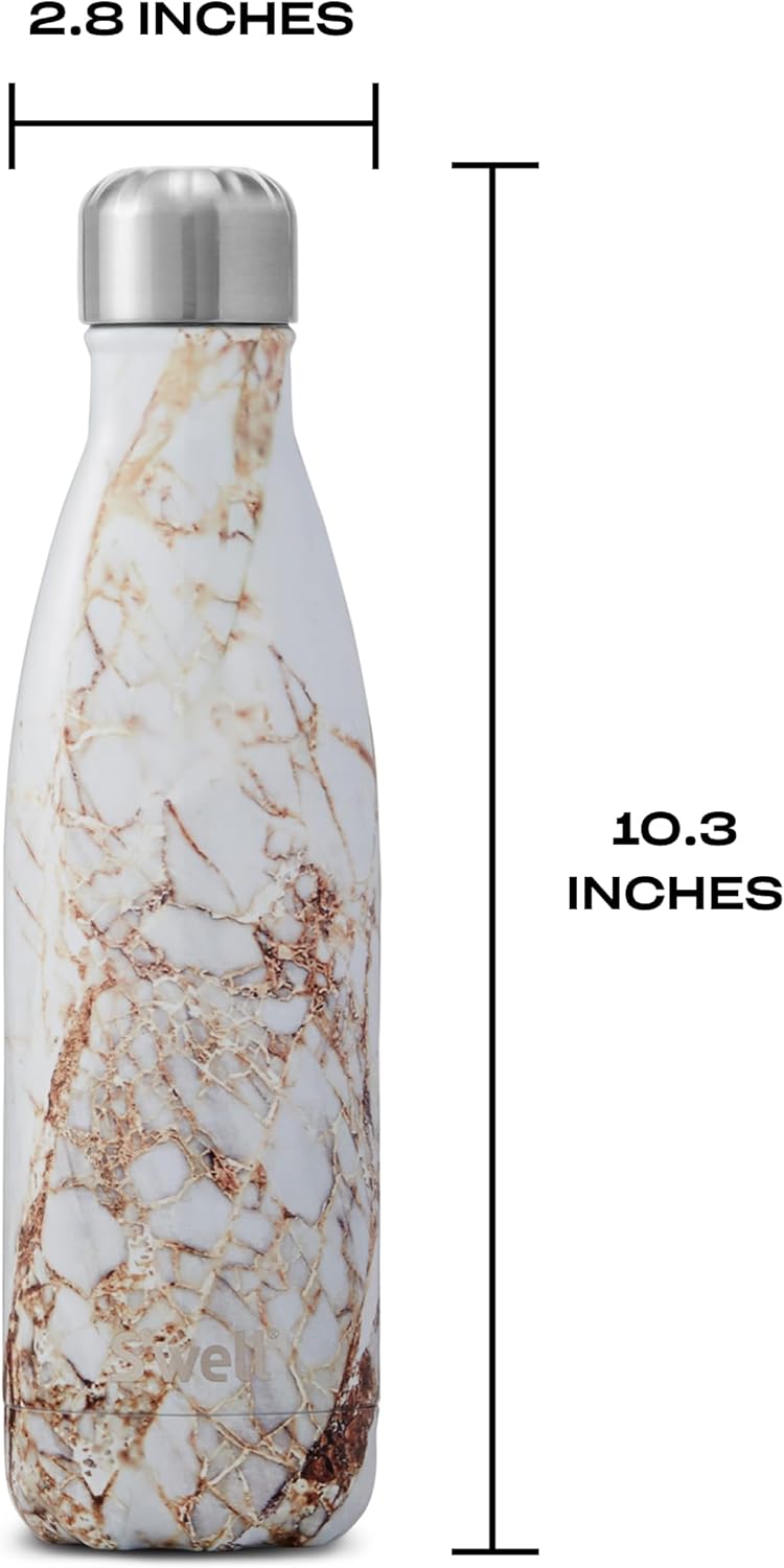 Stainless Steel Water Bottle, 25oz, Azurite, Triple Layered Vacuum Insulated Containers Keeps Drinks Cold for 48 Hours and Hot for 24, BPA Free, Perfect for On the Go