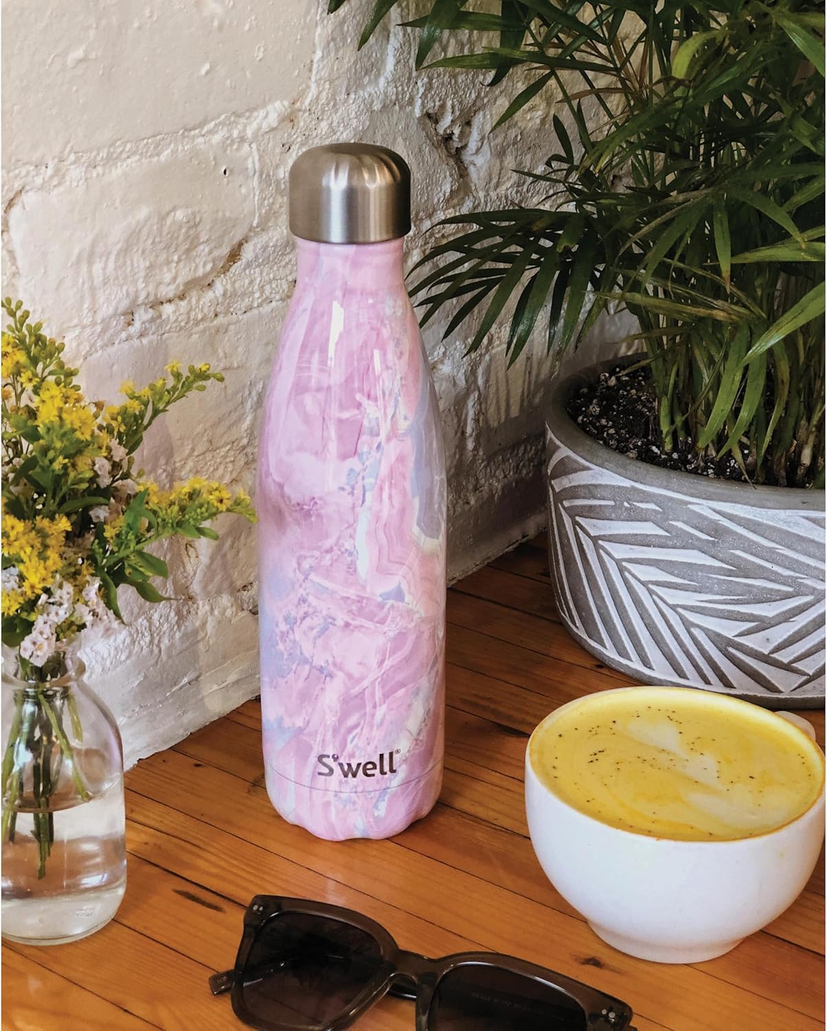Stainless Steel Water Bottle, 25oz, Azurite, Triple Layered Vacuum Insulated Containers Keeps Drinks Cold for 48 Hours and Hot for 24, BPA Free, Perfect for On the Go