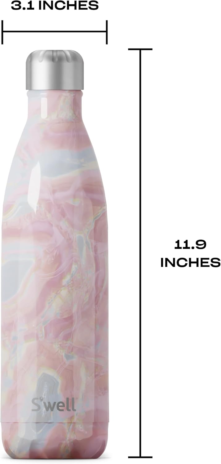 Stainless Steel Water Bottle, 25oz, Azurite, Triple Layered Vacuum Insulated Containers Keeps Drinks Cold for 48 Hours and Hot for 24, BPA Free, Perfect for On the Go