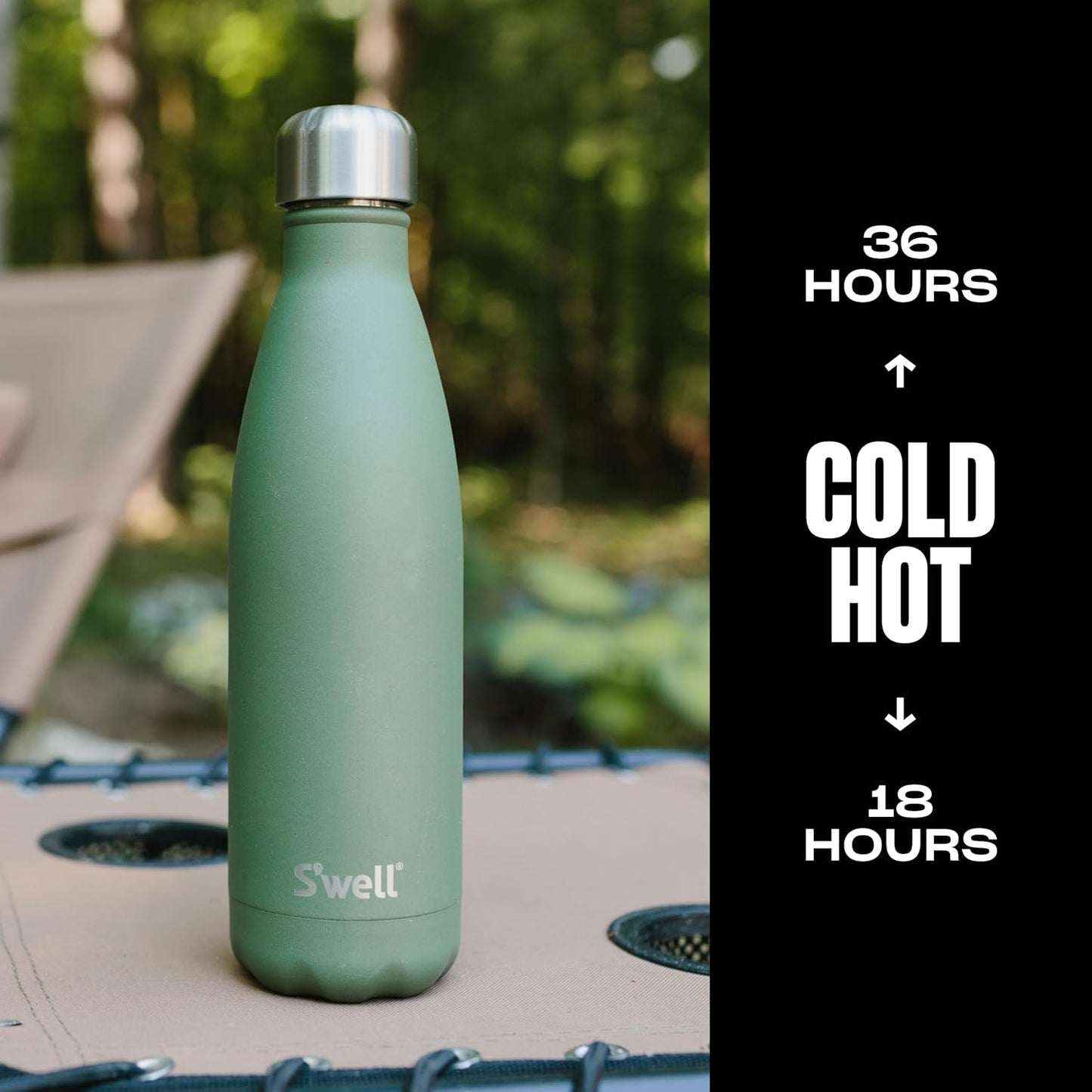 Stainless Steel Water Bottle, 25oz, Azurite, Triple Layered Vacuum Insulated Containers Keeps Drinks Cold for 48 Hours and Hot for 24, BPA Free, Perfect for On the Go
