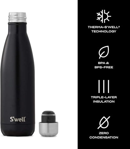 Stainless Steel Water Bottle, 25oz, Azurite, Triple Layered Vacuum Insulated Containers Keeps Drinks Cold for 48 Hours and Hot for 24, BPA Free, Perfect for On the Go