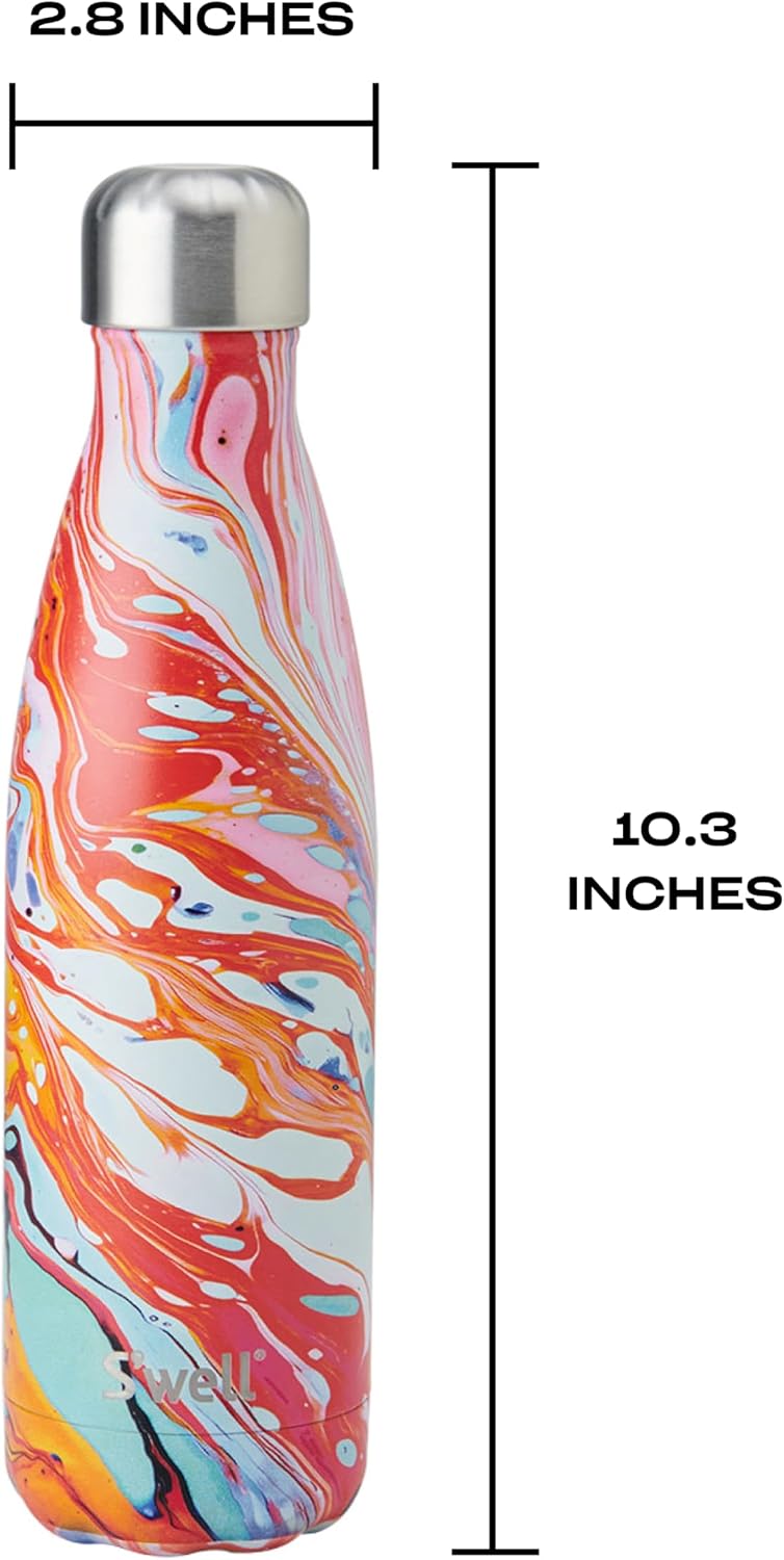 Stainless Steel Water Bottle, 25oz, Azurite, Triple Layered Vacuum Insulated Containers Keeps Drinks Cold for 48 Hours and Hot for 24, BPA Free, Perfect for On the Go