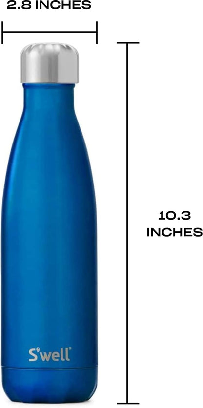 Stainless Steel Water Bottle, 25oz, Azurite, Triple Layered Vacuum Insulated Containers Keeps Drinks Cold for 48 Hours and Hot for 24, BPA Free, Perfect for On the Go