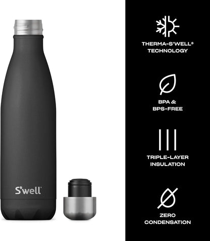 Stainless Steel Water Bottle, 25oz, Azurite, Triple Layered Vacuum Insulated Containers Keeps Drinks Cold for 48 Hours and Hot for 24, BPA Free, Perfect for On the Go