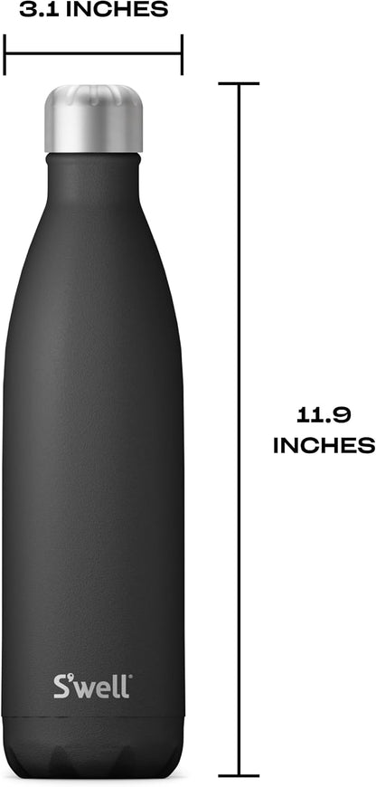Stainless Steel Water Bottle, 25oz, Azurite, Triple Layered Vacuum Insulated Containers Keeps Drinks Cold for 48 Hours and Hot for 24, BPA Free, Perfect for On the Go
