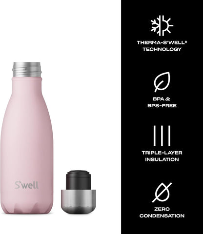 Stainless Steel Water Bottle, 25oz, Azurite, Triple Layered Vacuum Insulated Containers Keeps Drinks Cold for 48 Hours and Hot for 24, BPA Free, Perfect for On the Go